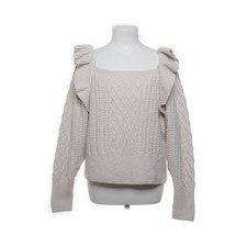 H&M, Strickpullover, Größe: XL, Beige, Acryl/Polyester/Wolle, Chevron #H0P