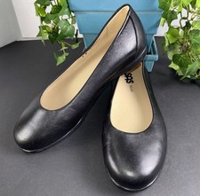 SAS Scenic Leather Sz 9W Ballet Flats Comfort Shoes Slip On Womens USA Made EUC!