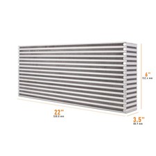 Mishimoto For Universal Air-to-air Intercooler Core - 22in 6in 3.5in Mishimoto For Universal Air-to-air Intercooler Core - 22in 6in 3.5in