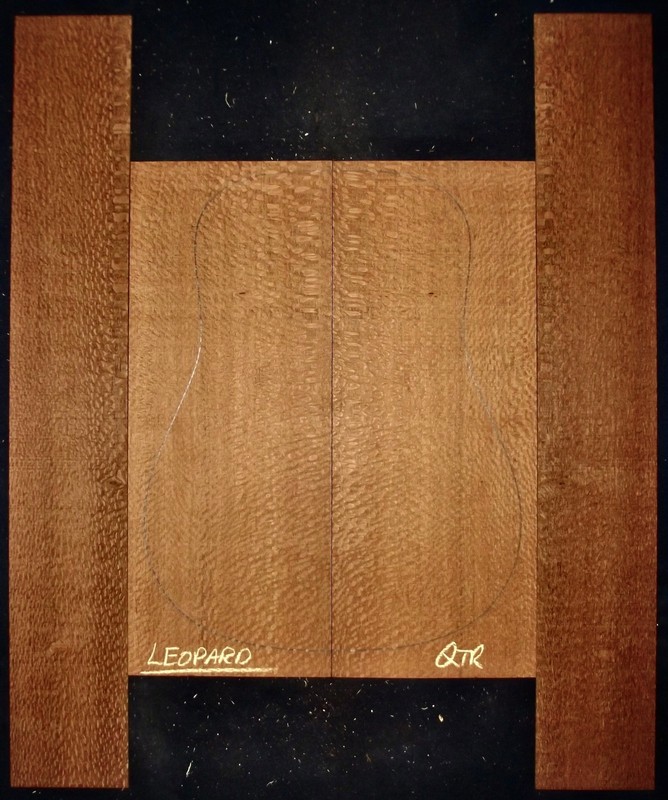 Guitar Luthier Tonewood FIGURED QTR LEOPARDWOOD Acoustic backs sides SET