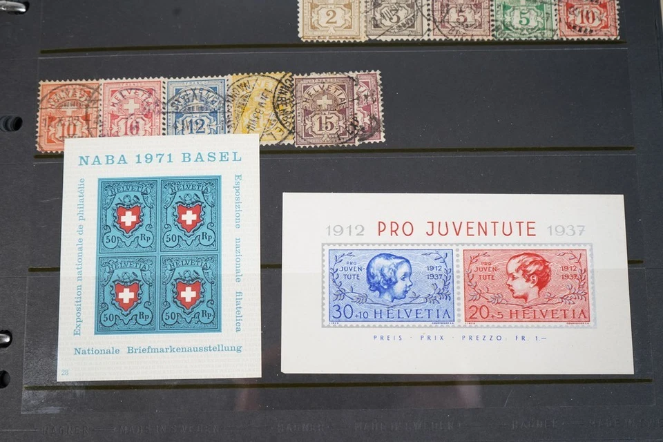 ШВЕЙЦАРСКАЯ КОЛЛЕКЦИЯ ИЗ 2300+ МАРОК КАК НОВЫЕ И ИСПОЛЬЗОВАННЫЕ НА ФОНДОВЫХ СТРАНИЦАХ В АЛЬБОМЕ - Изображение 3 из 4
