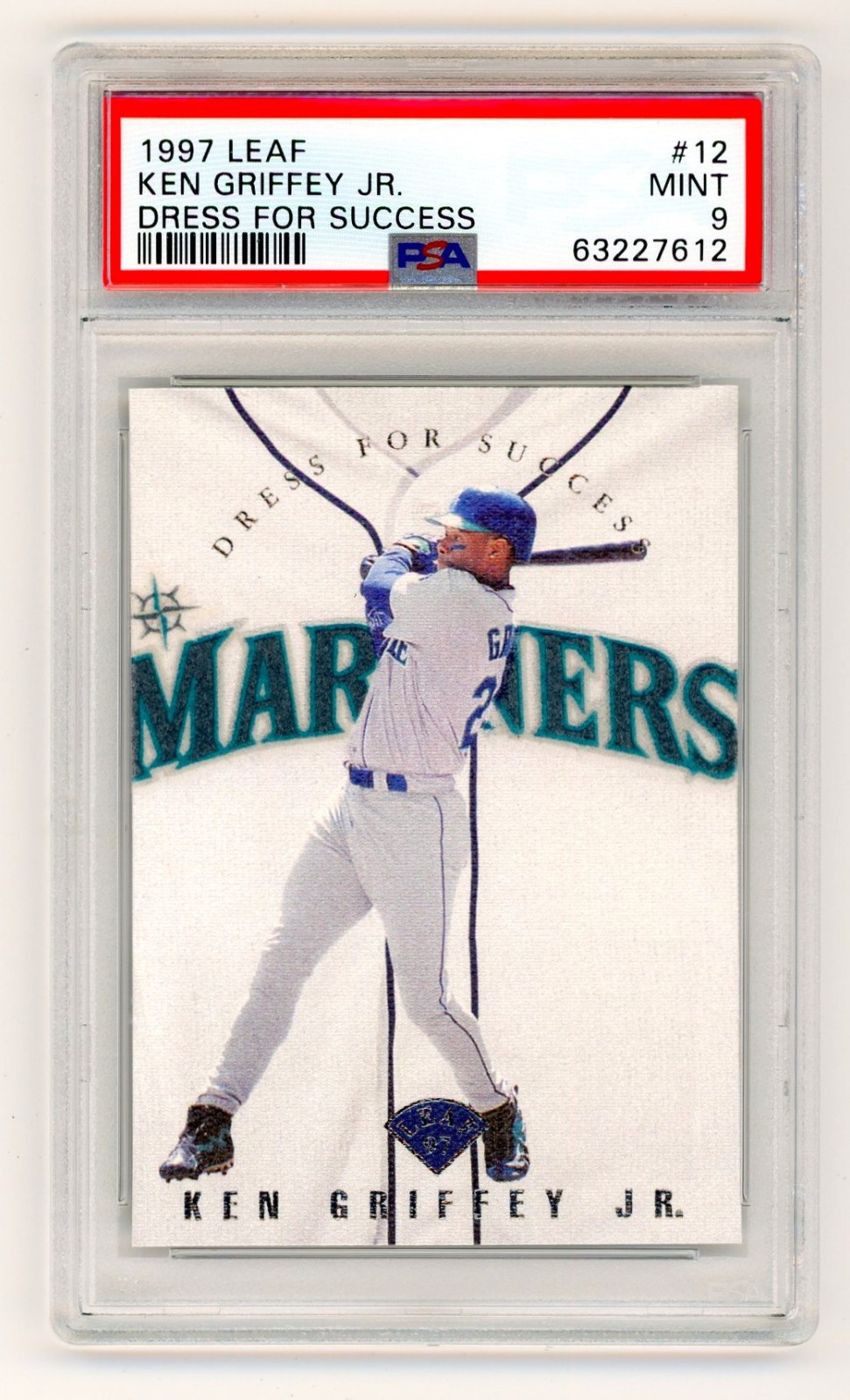 1997 Leaf LEAF DRESS FOR SUCCESS #12 Ken Griffey Jr. front