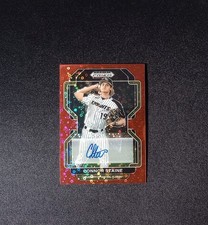 2022 Panini Prizm Draft Picks Connor Staine Red Donut Circles RC Prizm Auto /99