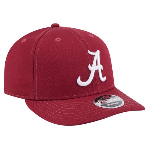 Men's-New Era Crimson Alabama Crimson Tide Low Profile 9FIFTY Snapback Hat - Picture 3 of 5