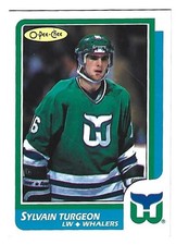 RARE 1986 OPC FACTORY BLANK BACK PROOF  - SYLVAIN TURGEON MINT !!!!