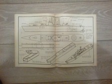 PIANO MODELLO CACCIATORPEDINIERE CLASSE 3M E ISTRUZIONI DI D EDWARDS