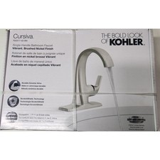 Kohler R30577-4D-BN Cursiva Bathroom Faucet - Vibrant Brushed Nickel