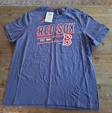 Nike Red Sox Cooperstown Collection Mens XL Navy T-Shirt NWT Est 1901 MLB Tee
