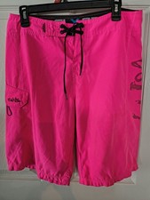 Salt Life SLX-QD Men's Size 30 Pink And Black Vapor Stretch Board Shorts Pockets