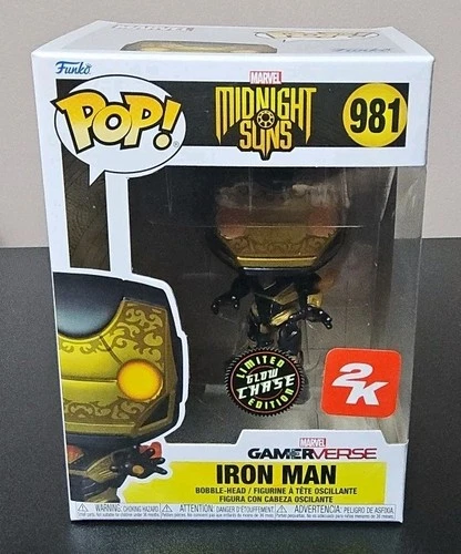 Funko POP Marvel Midnight Sun Gamerverse Vinyl Figure Iron Man 981 2K Glow CHASE