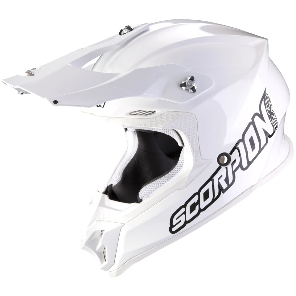 Casque de cross Scorpion VX-16 Evo Air Solid blanc/blanc casque d'enduro... - Photo 1/1