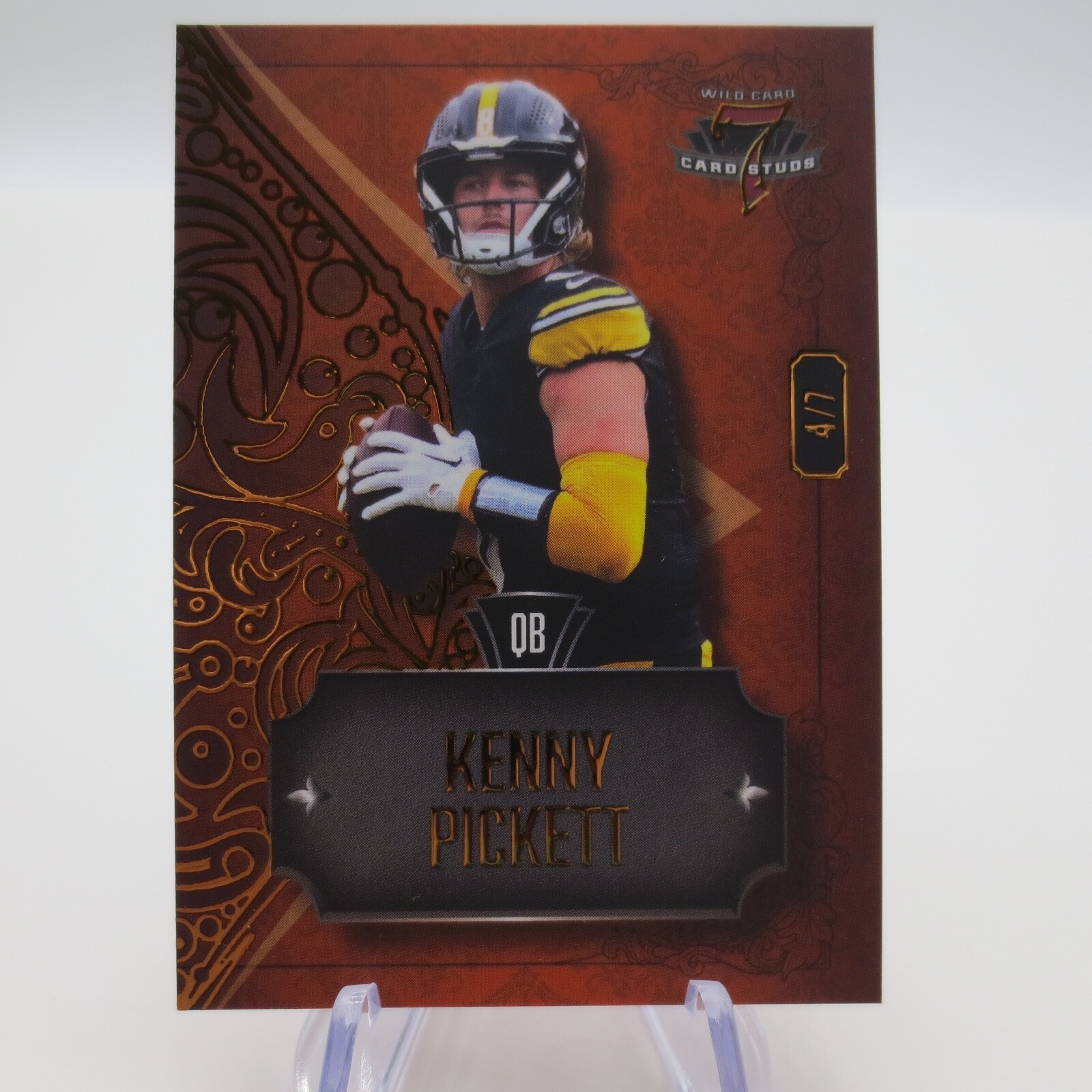 2023 Wild Card 7 Card Studs Promo Kenny Pickett 4/7 SP Steelers