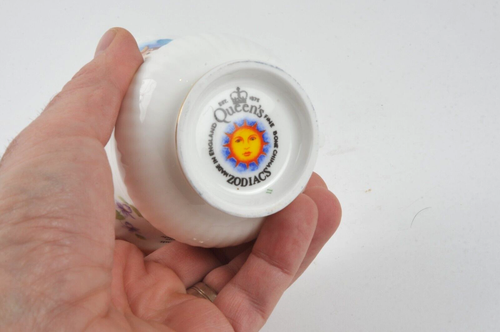 Queen's Fine Bone China Zodiacs Tea Cup & Saucer Taurus Astrology Astological 18 - Picture 15 of 16