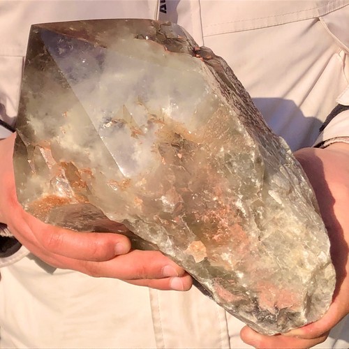 12.12lbNatural Clear Crystal Quartz Obelisk White Crystal Wand Point Reiki Tower - Picture 5 of 16