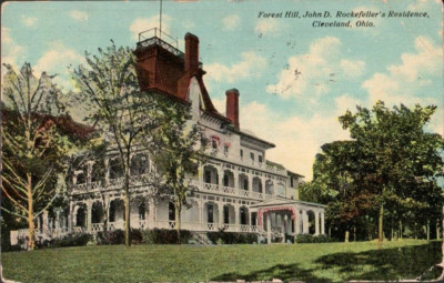 Cleveland Ohio Forest Hill, John D Rockefeller's Residence 1911 Antique