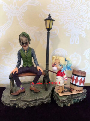 Suicide Squad Joker Baby Harley Quinn Scene Figure Display Statue Model Toy Gift