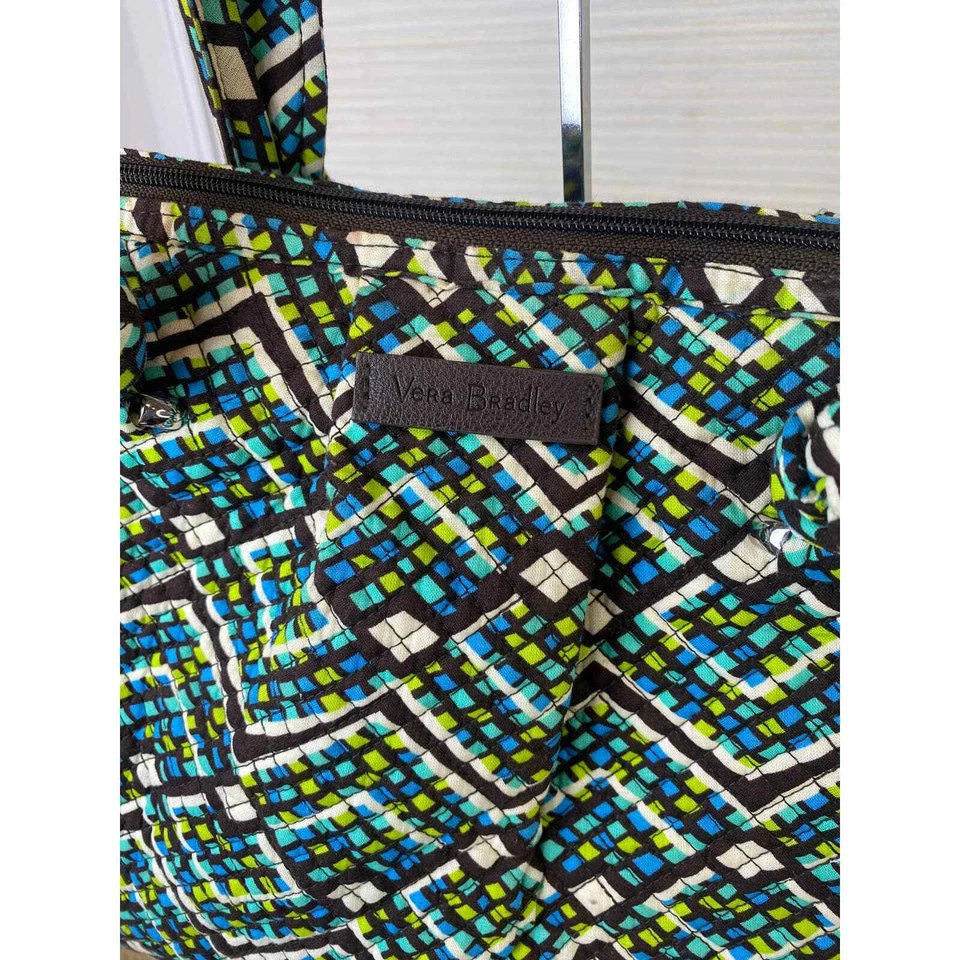 Bolso de Hombro Vera Bradley Rainforest Hadley Bolso de Hombro Ajustable Retirado Foto 3 de 4