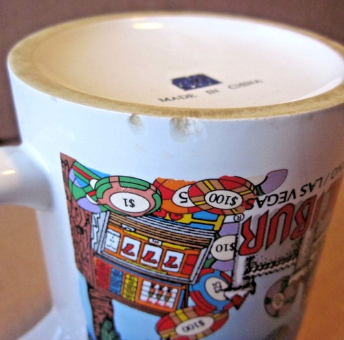 EXCALIBUR casino Las Vegas coffee mug King Arthur medieval theme "Helen" gambler - Picture 3 of 3