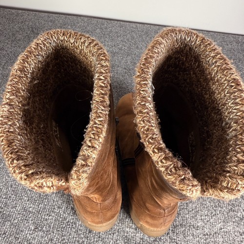 Botas Dansko Para Mujer 37 US 7 Cuero Marrón Alto Lateral Cremallera Forradas - Imagen 8 de 10