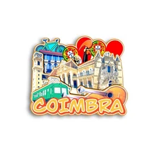 Coimbra PORTUGAL Refrigerator magnet 3D travel souvenirs wood craft gifts