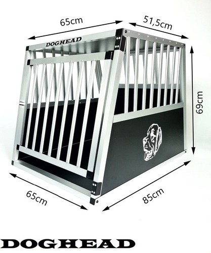 DOGHEAD Hundetransportbox Alu 65x85x69 ECO - 6585E - Hundebox - Autobox - Alubox - Bild 2 von 5