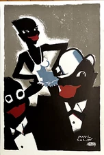 Paul Colin Lithograph Poster After "Bal Nègre 1925" Colin Poster Art