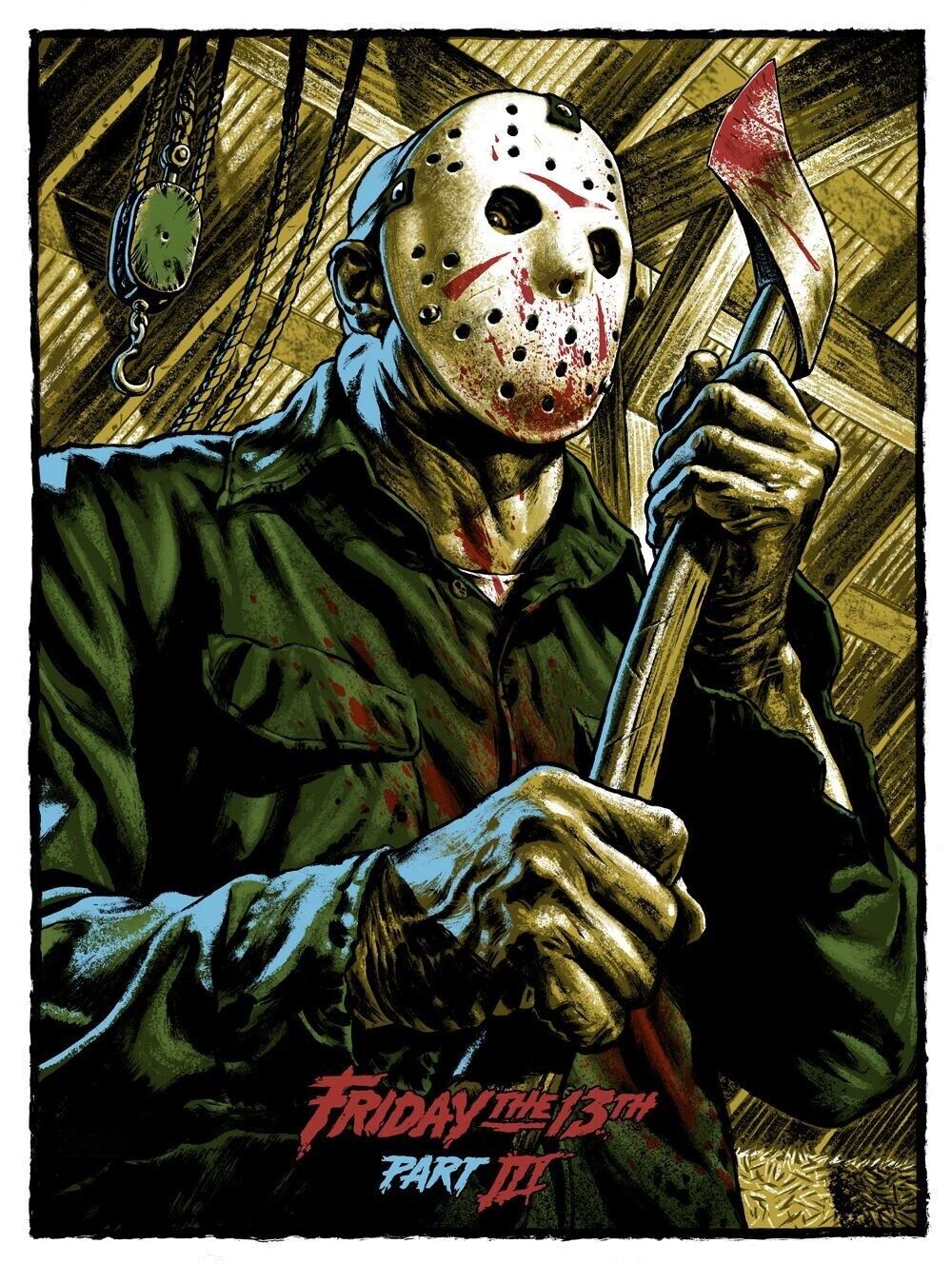 Friday the 13th Camp Crystal Lake Sign and Jason Voorhees Edible