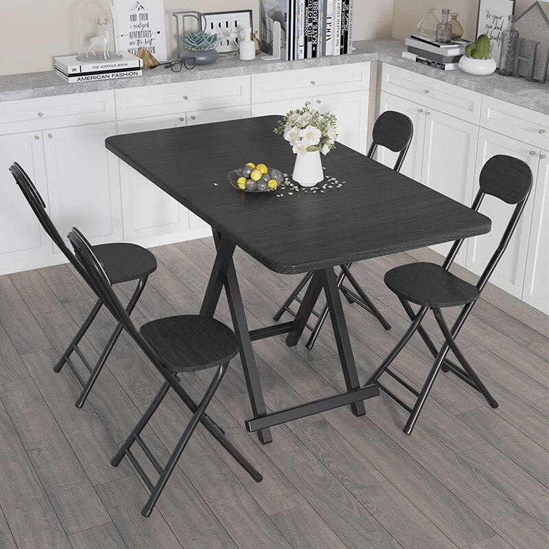 Portable Folding Table Chair Dining Set Save Space Kitchen