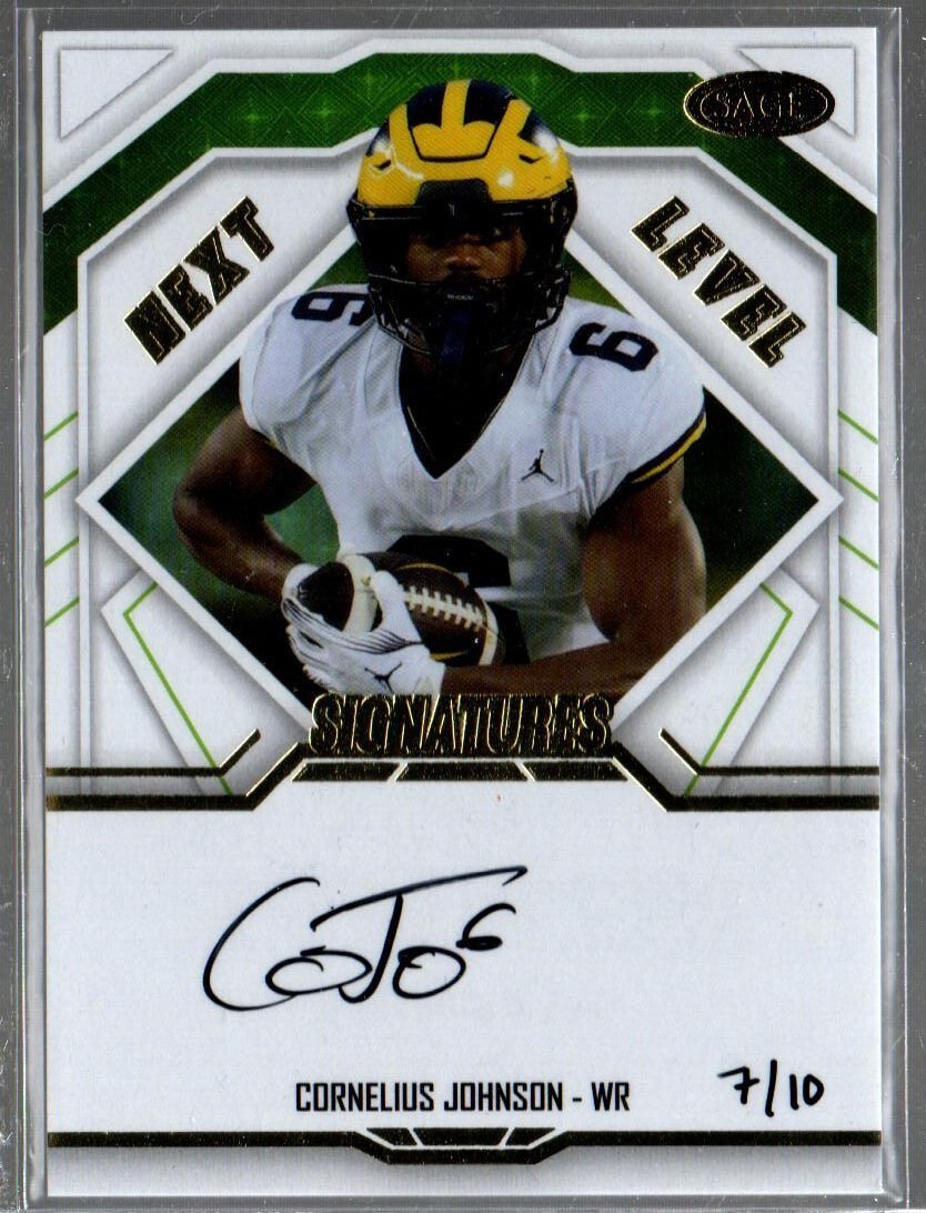 Cornelius Johnson Sage Next Level Signatures #NLSCJ Base