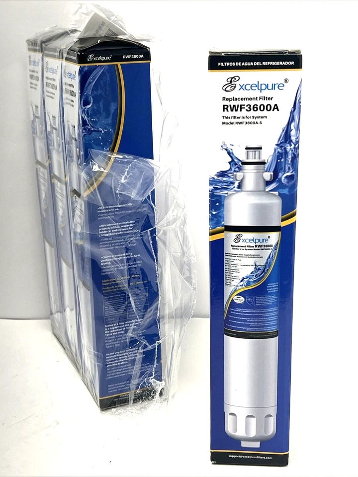 Excelpure Refrigerator Water Filter Replacement RWF3600A Compatible w/ GE RPWF. - Image 2 of 4