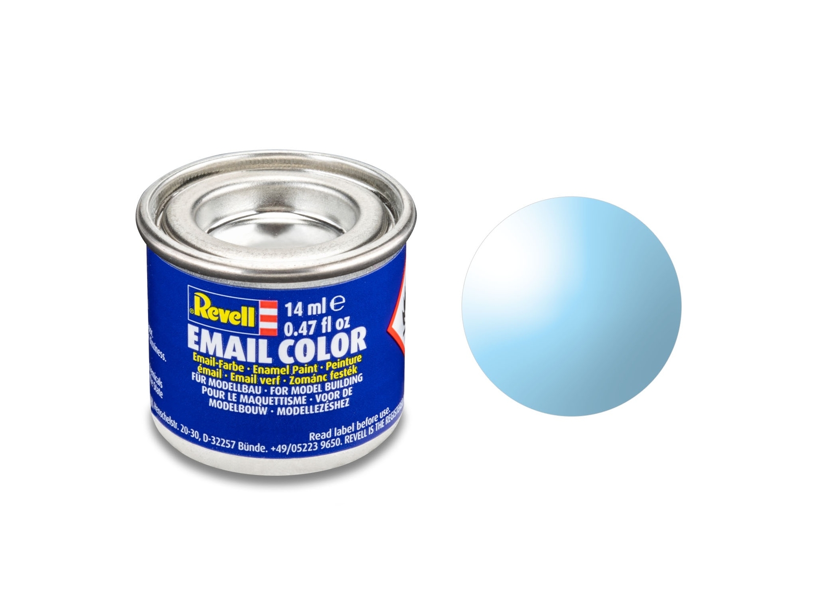 Revell 32752 No.752 Clear Blue Enamel Paint 14ml Tin