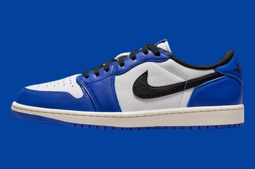 Nike Air Jordan 1 Low OG Game Royal White Black CZ0790-140 Men's or GS Shoes NEW - Picture 2 of 9