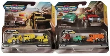 MICRO MACHINES STARTER PACKS SERIES 1 LOT of 2 #01 FARM #02 CONSTRUCTION 