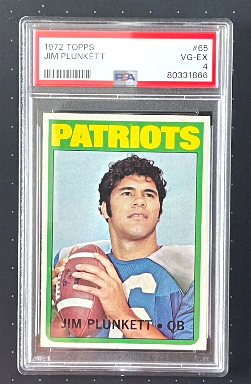 1972 Topps Jim Plunkett #65 PSA 4 Rookie RC
