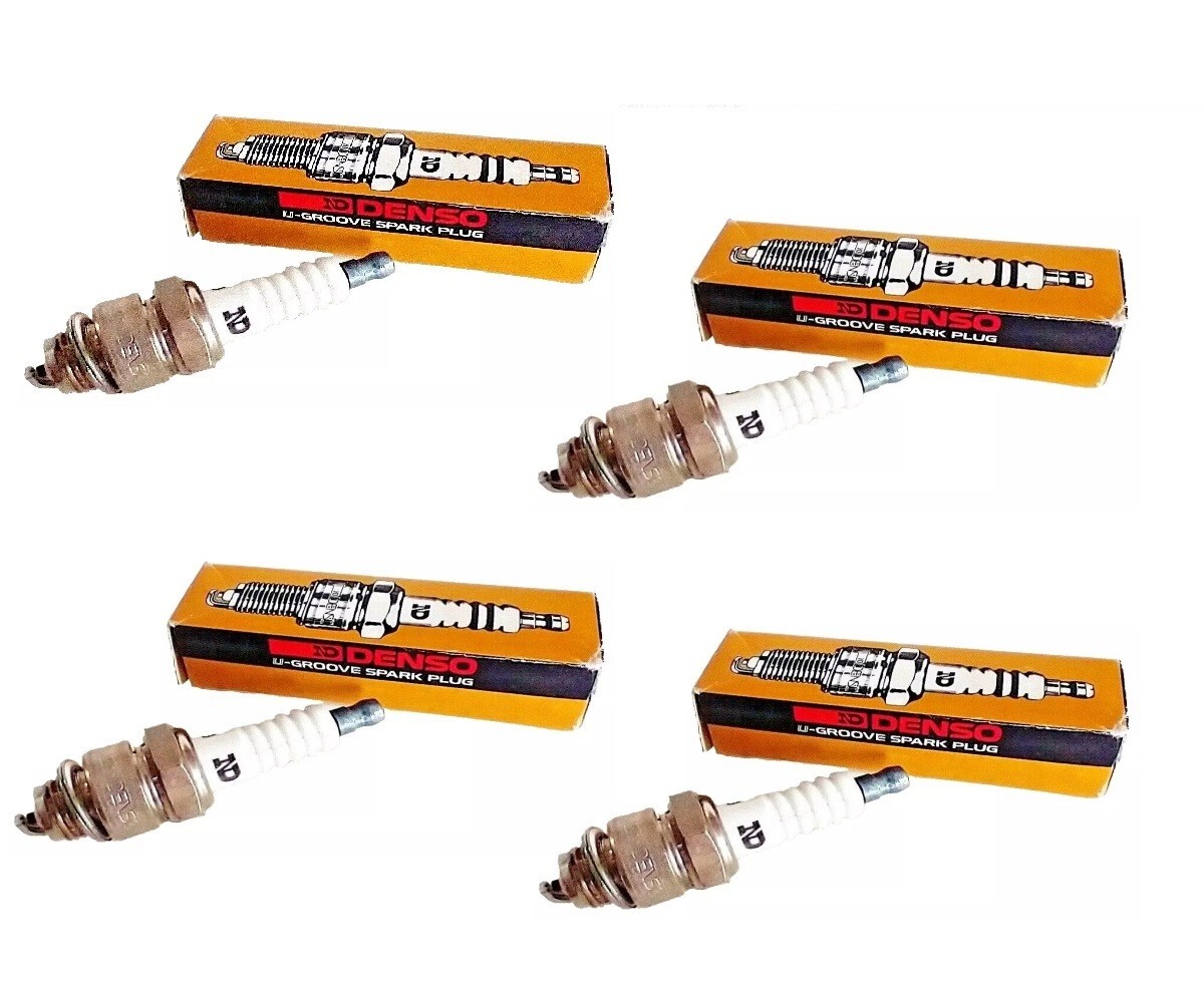 Lot of 4 Spark Plug-U-groove Conventional DENSO 3037 W16PR-U
