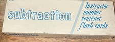 Vintage 1970s Subtraction Flash Cards Compiled by Dr. Paul R. Neureiter RARE