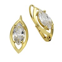 Fascination Ohrschmuck OhrhäNger 333 Gelbgold 19Mm Lang Zirkonia Weiß 10X5Mm