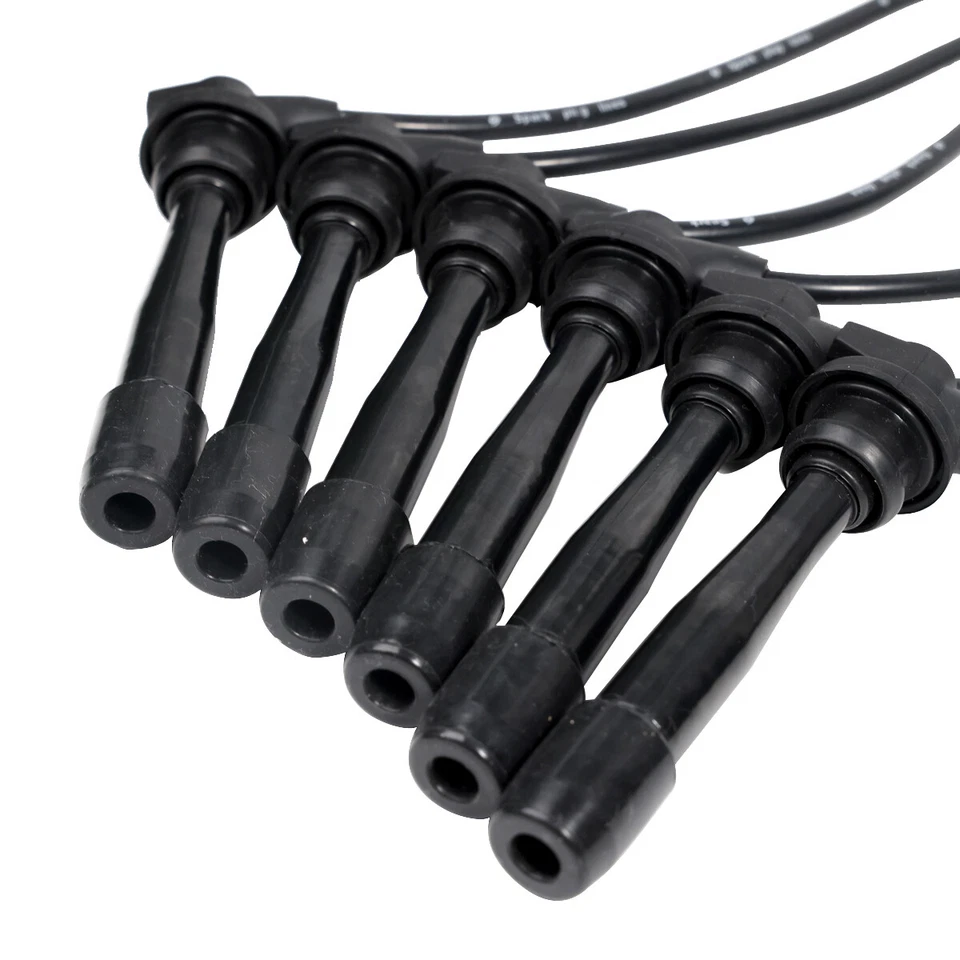 2750137A00 6 Spark Plug +Wire for Hyundai Sonata Santa Fe Tiburon Kia Optima 2.7 - Image 2 of 4