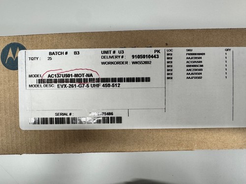Motorola EVX-261 Przenośne radio dwukierunkowe z akcesoriami - NOWE - Zdjęcie 4 z 5