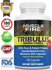 Bulgarian Tribulus Terrestris 180 Count 1500mg 45% Steroidal Saponins
