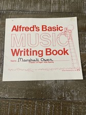 Alfred  s Basic Music Writing Song Book USED 