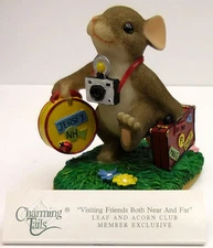 CHARMING TAILS, FITZ AND FLOYD,"VISITING FRIENDS BOTH NEAR AND FAR" ITEM 97/31