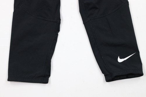 Nike Pro Boys Large Compression Spandex 3/4 Length Training Pants Leggings Black - Picture 4 of 13