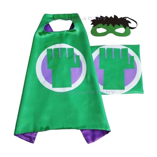 Superhero Cape & Mask for Boys Girls Kids Party Costume Set Spiderman Spidergirl - Picture 18 of 47
