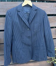 TOMMY HILFIGER Navy Pin Stripe Blazer Jacket Size 2