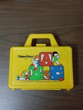 Vintage Fisher Price Quaker 1979 ABC Yellow School Lunchbox With Thermos 638