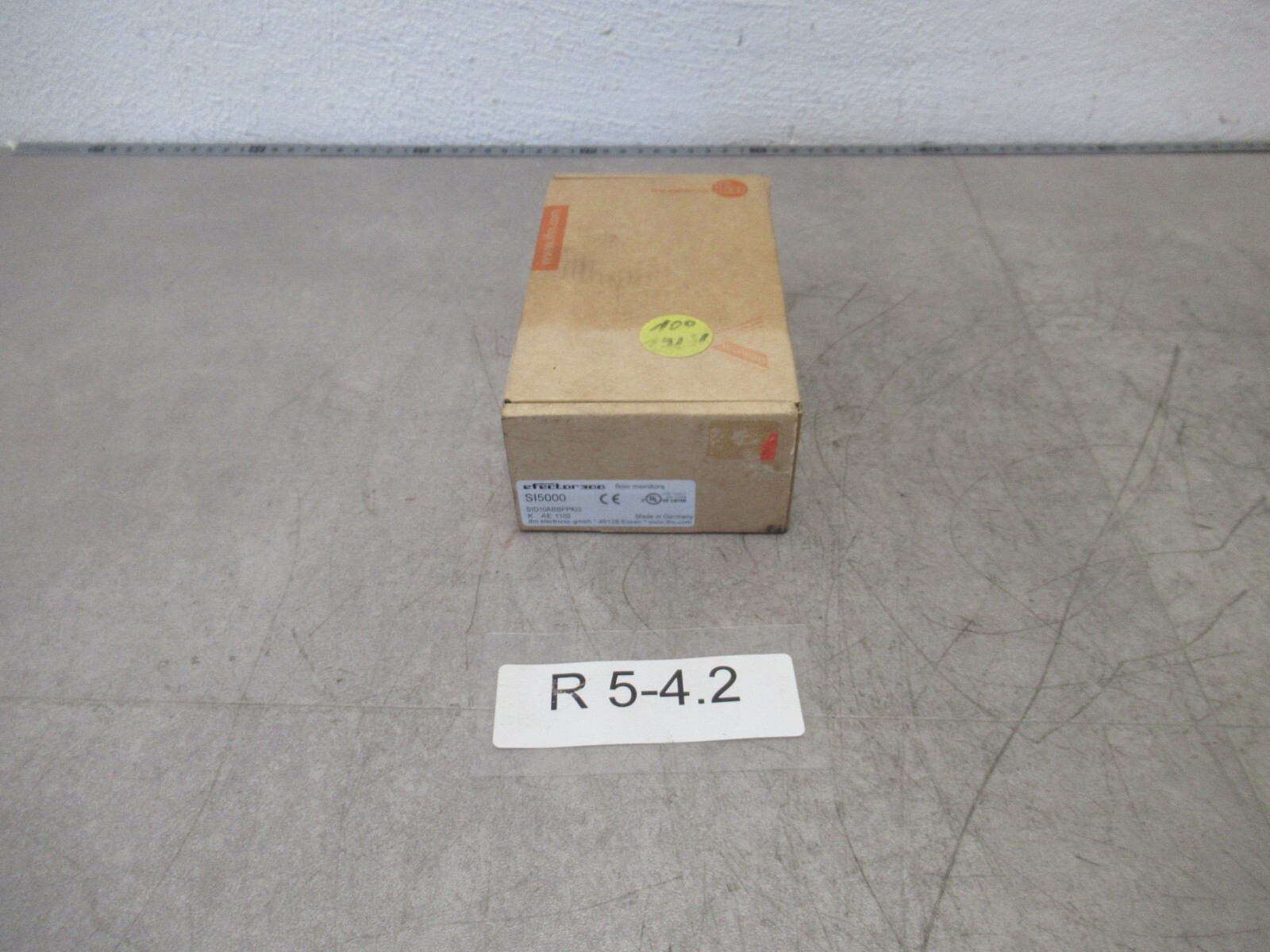 IFM SI 5000 Detector De Flujo De Acero Inoxidable IFM SID10ABBFPKG/US Sin Usar