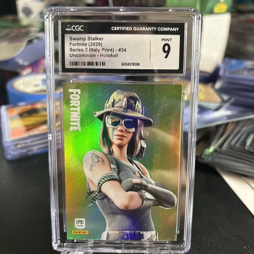2020 Fortnite Series 2 Holofoil Swamp Stalker #34 CGC 9 (like PSA) Italy
