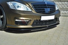 Front Diffuser Splitter Maxton Design Gloss ABS for Mercedes S-Class W221 Amg