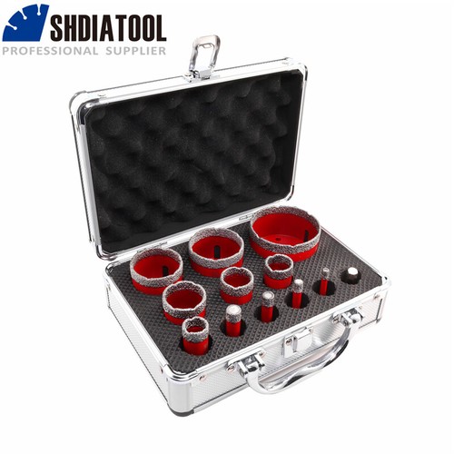 12pcs Diamond Core Bit Drill Kit Drilling for Marble Ceramic Hole Saw M14 thread - Picture 6 of 8